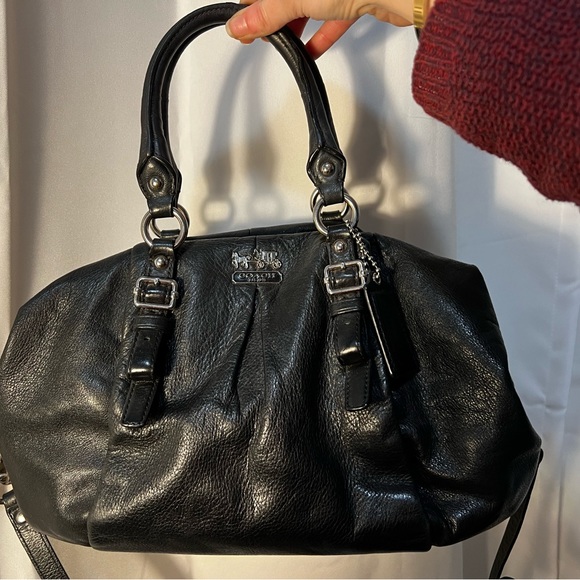 Authentic Coach Leather Bowler Bag - Picture 1 of 3
